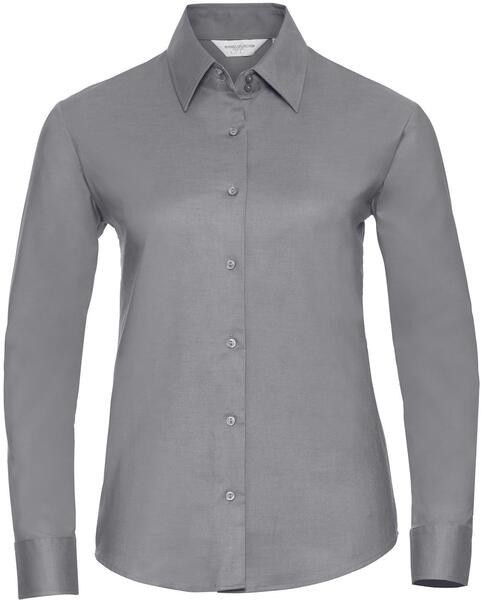 Russell Collection R932F - Elegant Ladies Fitted Oxford Long Sleeve Shirt