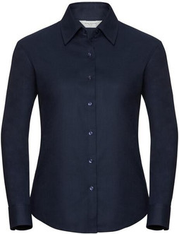 Russell Collection R932F - Elegant Ladies Fitted Oxford Long Sleeve Shirt
