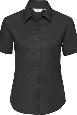 Russell Collection R933F - Elegant Ladies Fitted Oxford Short Sleeve Shirt