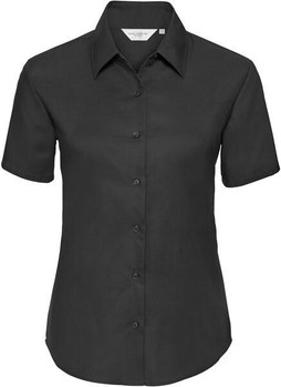 Russell Collection R933F - Elegant Ladies Fitted Oxford Short Sleeve Shirt