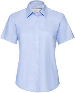 Russell Collection R933F - Elegant Ladies Fitted Oxford Short Sleeve Shirt