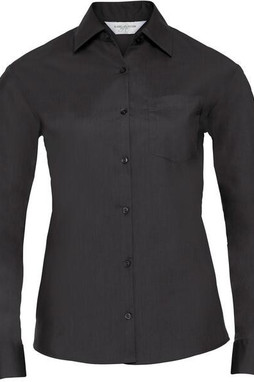 Russell Collection R934F - Womens Long Sleeve Easy-Care Poplin Work Shirt