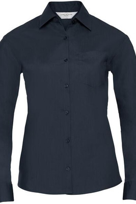 Russell Collection R934F - Women's Long Sleeve Easy-Care Poplin Work Shirt