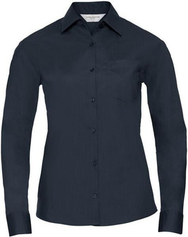 Russell Collection R934F - Women's Long Sleeve Easy-Care Poplin Work Shirt