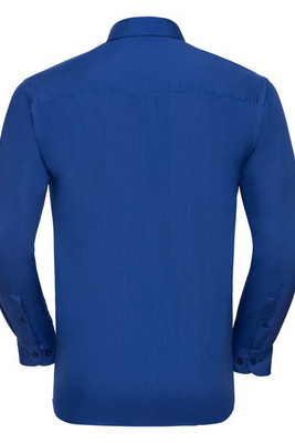Russell Collection R934M - Men's Long Sleeve Easy-Care Poplin Work Shirt