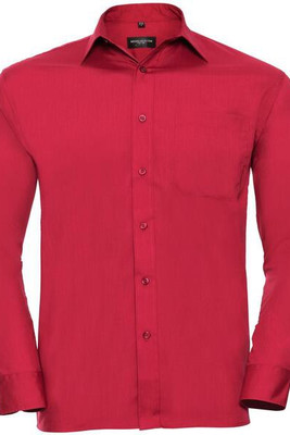 Russell Collection R934M - Men's Long Sleeve Easy-Care Poplin Work Shirt