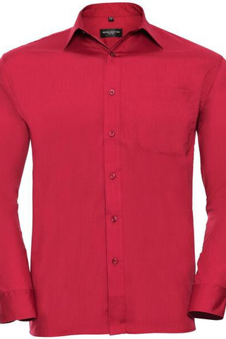 Russell Collection R934M - Mens Long Sleeve Easy-Care Poplin Work Shirt