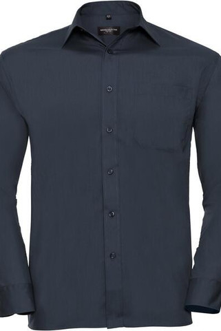 Russell Collection R934M - Mens Long Sleeve Easy-Care Poplin Work Shirt