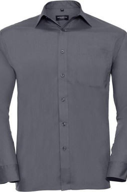 Russell Collection R934M - Mens Long Sleeve Easy-Care Poplin Work Shirt