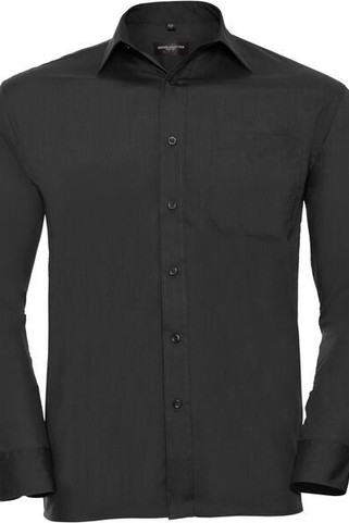 Russell Collection R934M - Mens Long Sleeve Easy-Care Poplin Work Shirt
