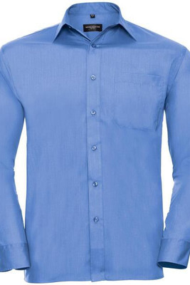 Russell Collection R934M - Men's Long Sleeve Easy-Care Poplin Work Shirt
