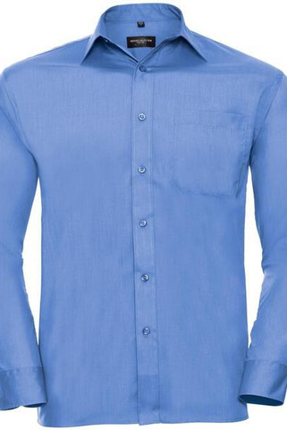 Russell Collection R934M - Mens Long Sleeve Easy-Care Poplin Work Shirt