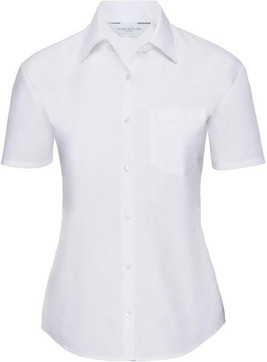 Russell Collection R935F - Elegant Ladies Short Sleeve Poplin Shirt