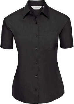 Russell Collection R935F - Elegant Ladies Short Sleeve Poplin Shirt