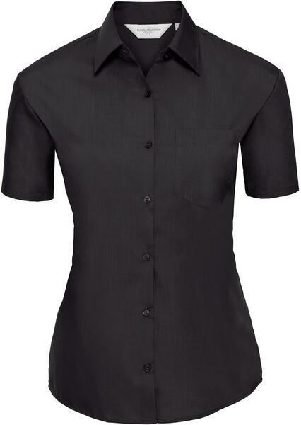 Russell Collection R935F - Elegant Ladies Short Sleeve Poplin Shirt