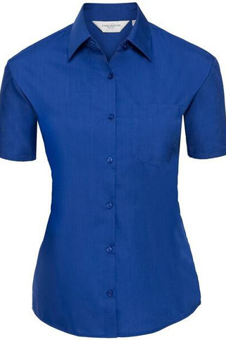 Russell Collection R935F - Elegant Ladies Short Sleeve Poplin Shirt