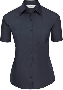 Russell Collection R935F - Elegant Ladies Short Sleeve Poplin Shirt