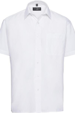 Russell Collection R935M - Mens Classic Fit Short Sleeve Poplin Shirt
