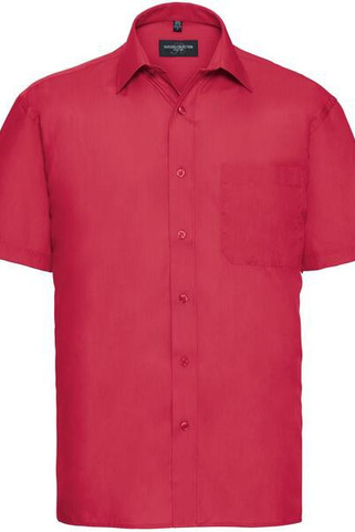 Russell Collection R935M - Mens Classic Fit Short Sleeve Poplin Shirt
