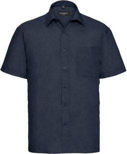 Russell Collection R935M - Mens Classic Fit Short Sleeve Poplin Shirt