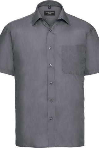 Russell Collection R935M - Mens Classic Fit Short Sleeve Poplin Shirt