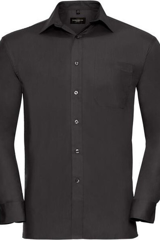 Russell Collection R936M - Elegant Easy Care Pure Cotton Poplin Shirt