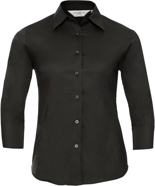 Russell Collection R946F - Modern Easy Care 3/4 Sleeve Fitted Ladies Shirt
