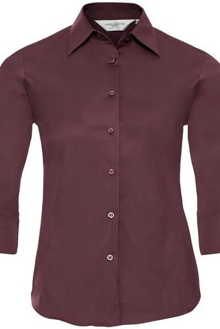 Russell Collection R946F - Modern Easy Care 3/4 Sleeve Fitted Ladies Shirt