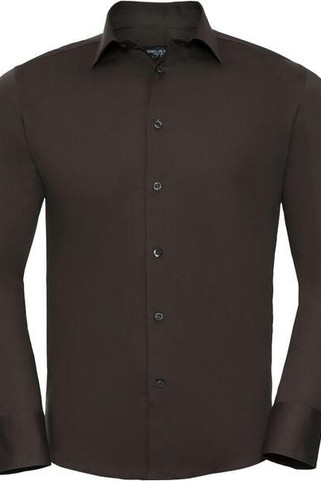 Russell Collection R946M - Easy Care Fitted Long Sleeve Shirt Mens