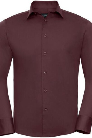 Russell Collection R946M - Easy Care Fitted Long Sleeve Shirt Mens