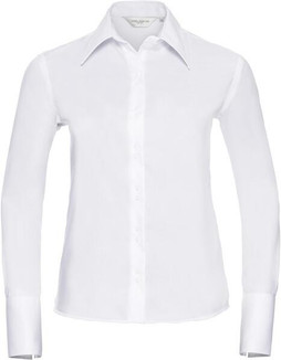 Russell Collection R956F - Luxurious Non-Iron Ladies Twill Shirt with Cocktail Cuff