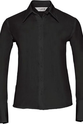 Russell Collection R956F - Luxurious Non-Iron Ladies' Twill Shirt with Cocktail Cuff