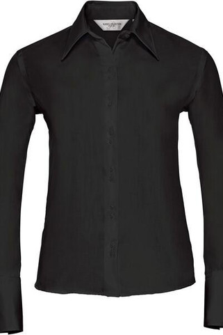 Russell Collection R956F - Luxurious Non-Iron Ladies Twill Shirt with Cocktail Cuff