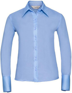 Russell Collection R956F - Luxurious Non-Iron Ladies Twill Shirt with Cocktail Cuff