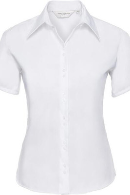 Russell Collection R957F - Luxurious Non-Iron Ladies Short Sleeve Twill Shirt