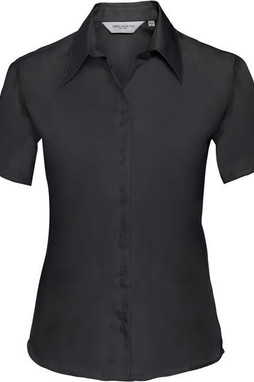 Russell Collection R957F - Luxurious Non-Iron Ladies Short Sleeve Twill Shirt