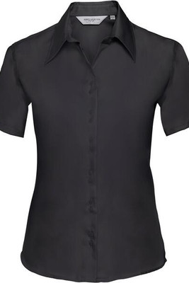Russell Collection R957F - Luxurious Non-Iron Ladies Short Sleeve Twill Shirt
