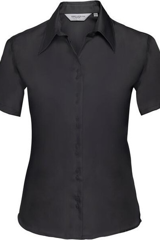 Russell Collection R957F - Luxurious Non-Iron Ladies Short Sleeve Twill Shirt