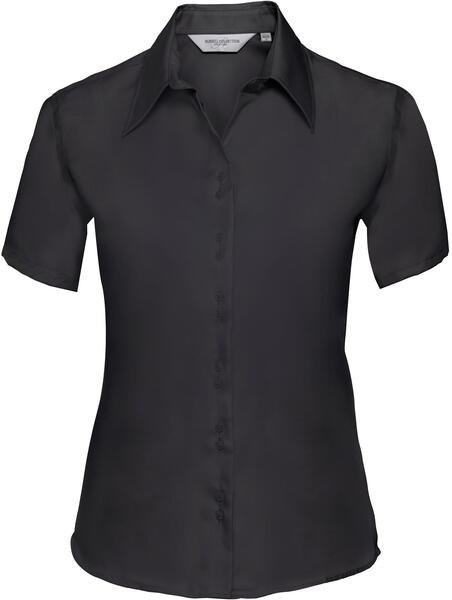 Russell Collection R957F - Luxurious Non-Iron Ladies Short Sleeve Twill Shirt