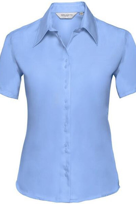 Russell Collection R957F - Luxurious Non-Iron Ladies Short Sleeve Twill Shirt