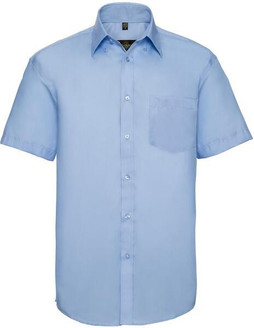 Russell Collection R957M - Premium Non-Iron Short Sleeve Twill Shirt for Men