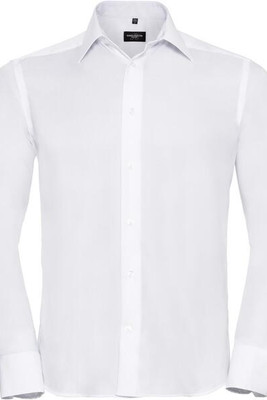 Russell Collection R958M - Luxurious Non-Iron Tailored Fit Twill Shirt for Men