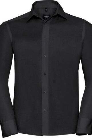 Russell Collection R958M - Luxurious Non-Iron Tailored Fit Twill Shirt for Men