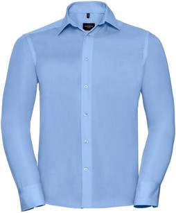 Russell Collection R958M - Luxurious Non-Iron Tailored Fit Twill Shirt for Men