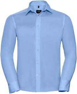 Russell Collection R958M - Luxurious Non-Iron Tailored Fit Twill Shirt for Men
