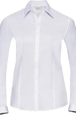 Russell Collection R962F - Elegant Herringbone Long Sleeve Womens Shirt
