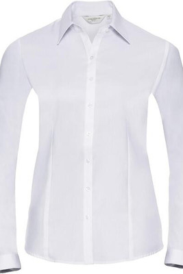 Russell Collection R962F - Elegant Herringbone Long Sleeve Women's Shirt