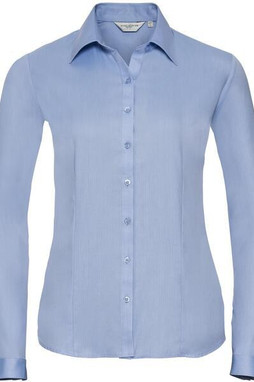 Russell Collection R962F - Elegant Herringbone Long Sleeve Womens Shirt