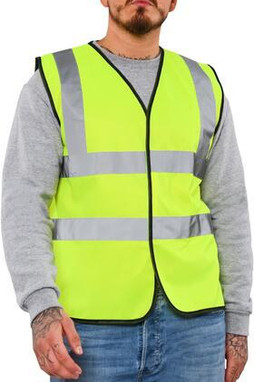 Warrior AA91 - High Visibility Safety Vest with Velcro Fastening