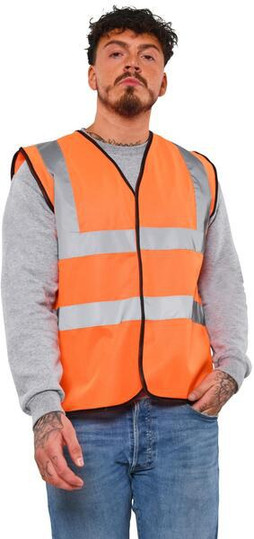Warrior AA91 - High Visibility Safety Vest with Velcro Fastening
